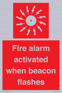 Fire alarm activated when beacon flashes